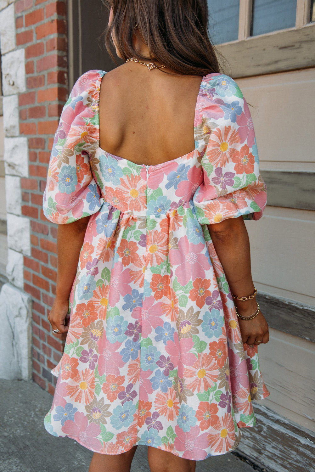 Flirty Florals Babydoll Dress