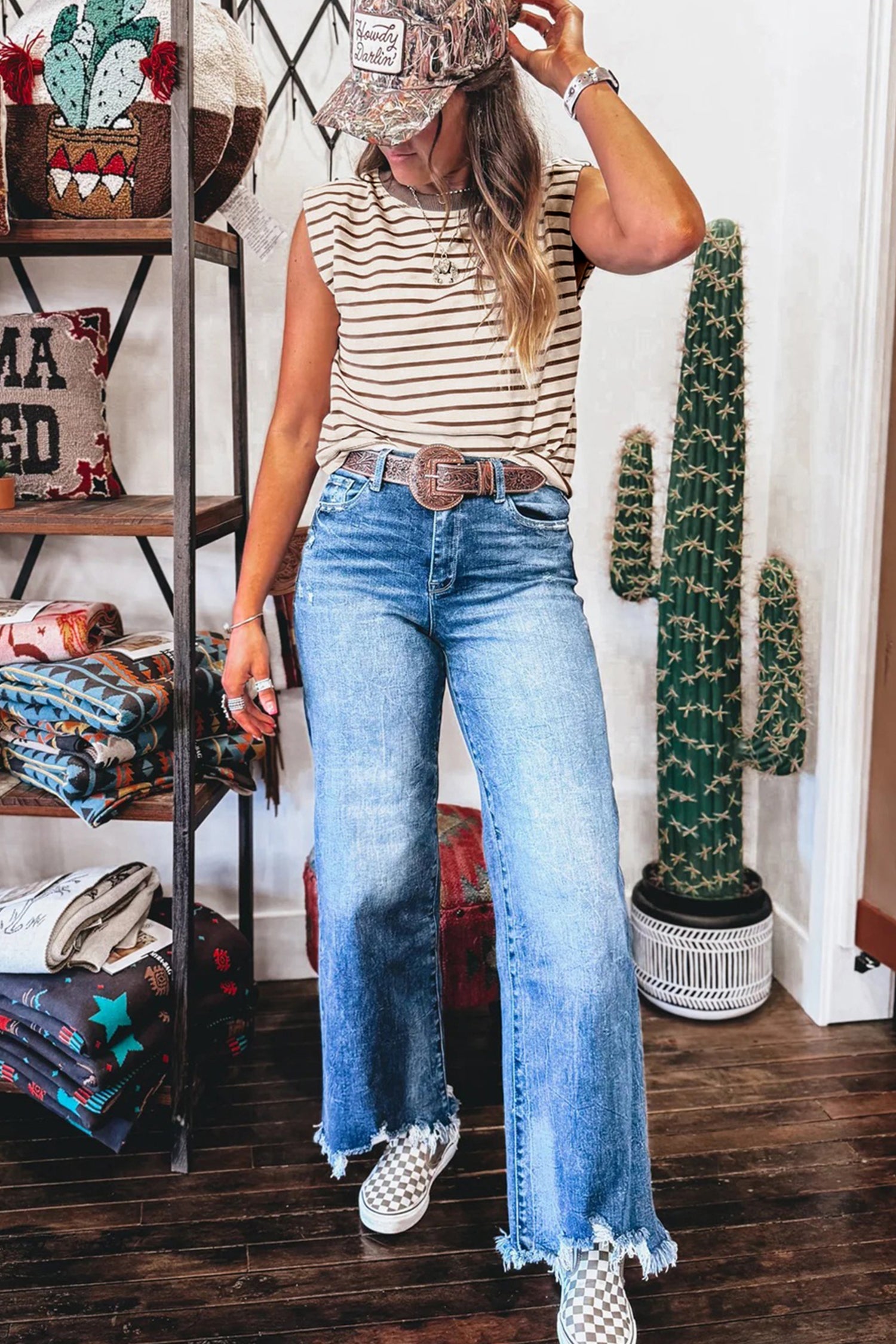 Brown Everyday Americana Tank