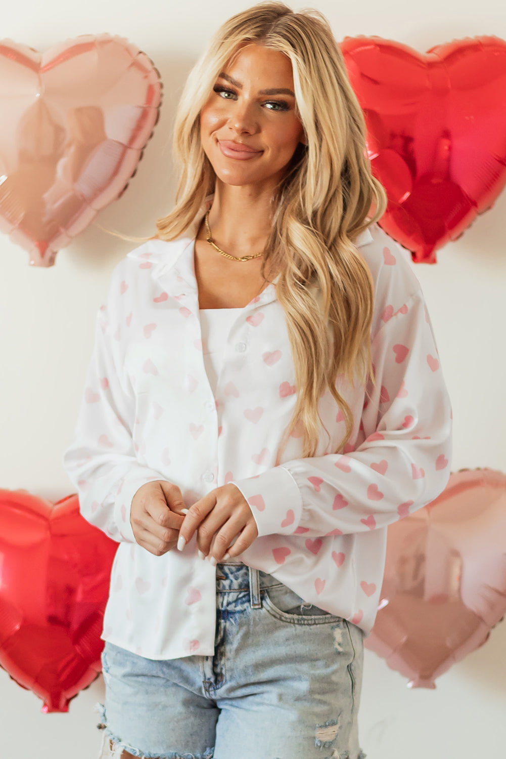 Blushing Hearts Top