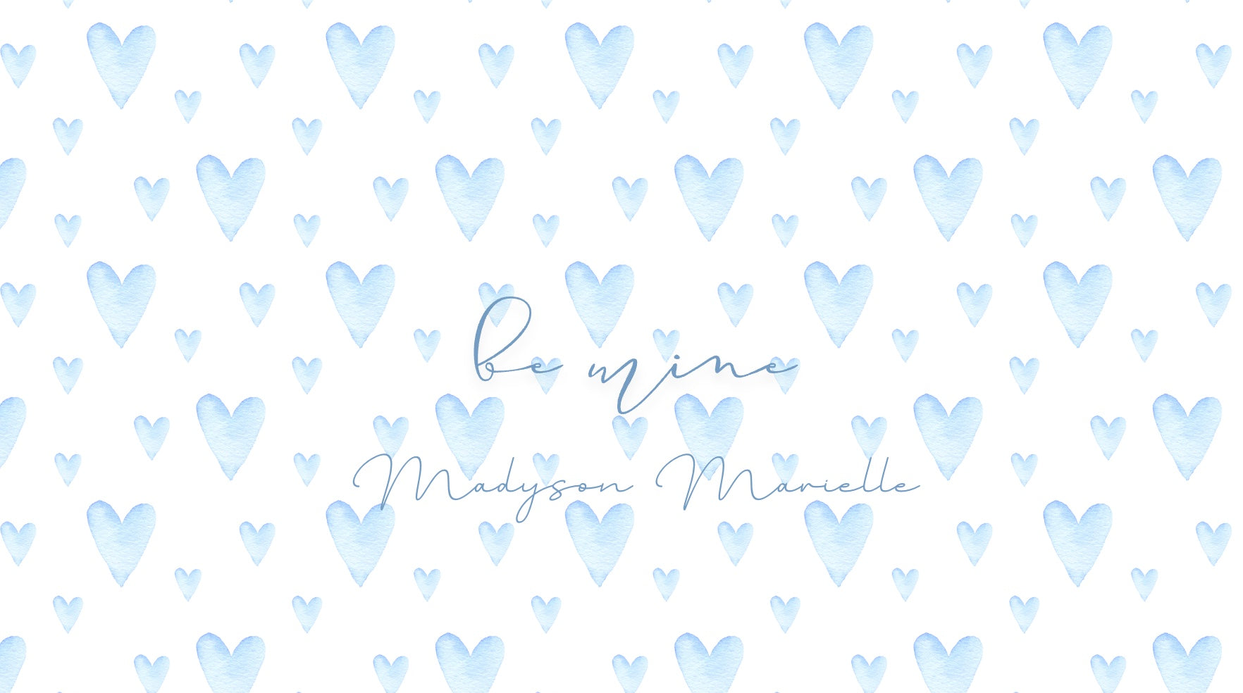 Blue Be Mine Gift Card