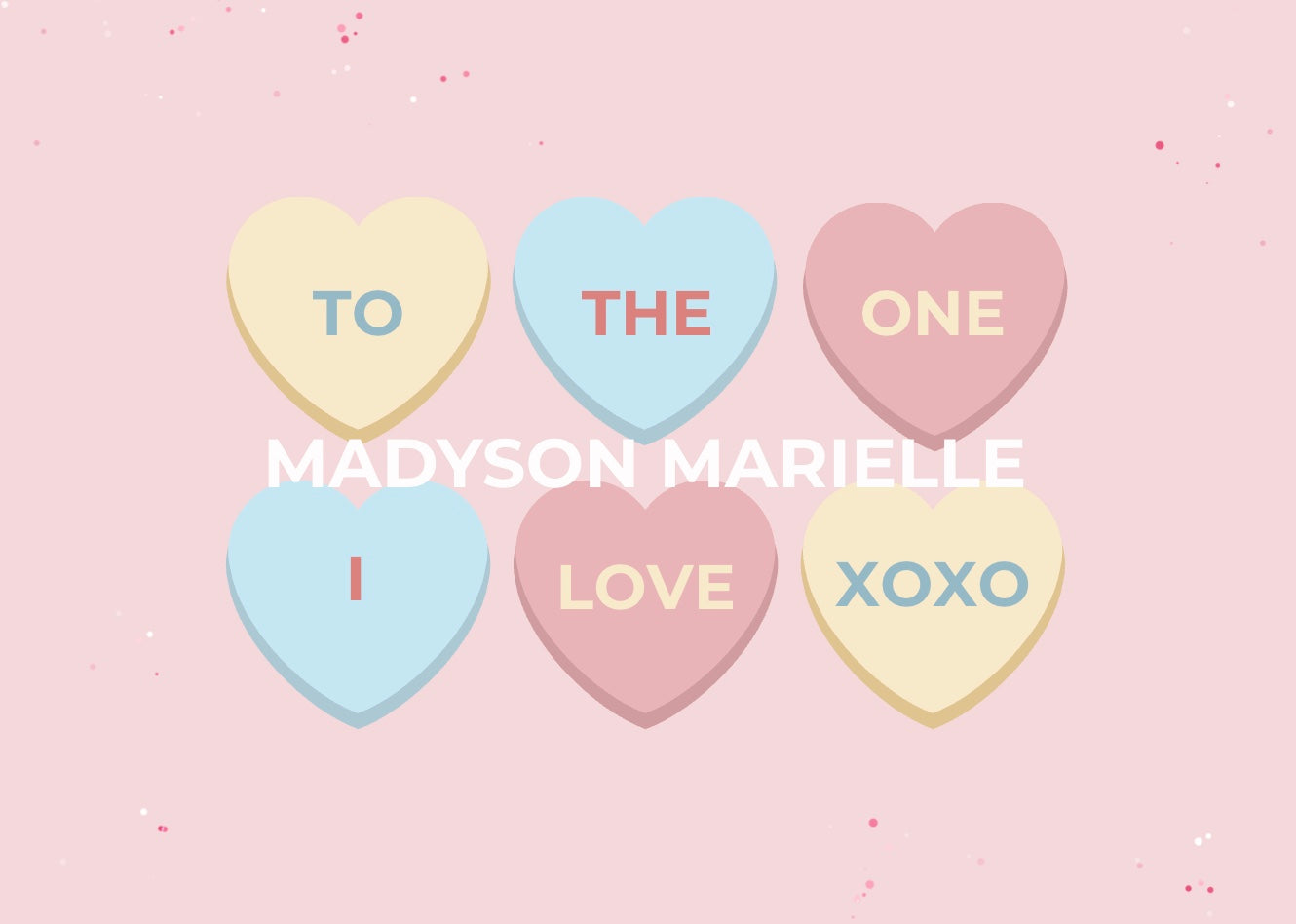 Conversation Hearts Gift Card